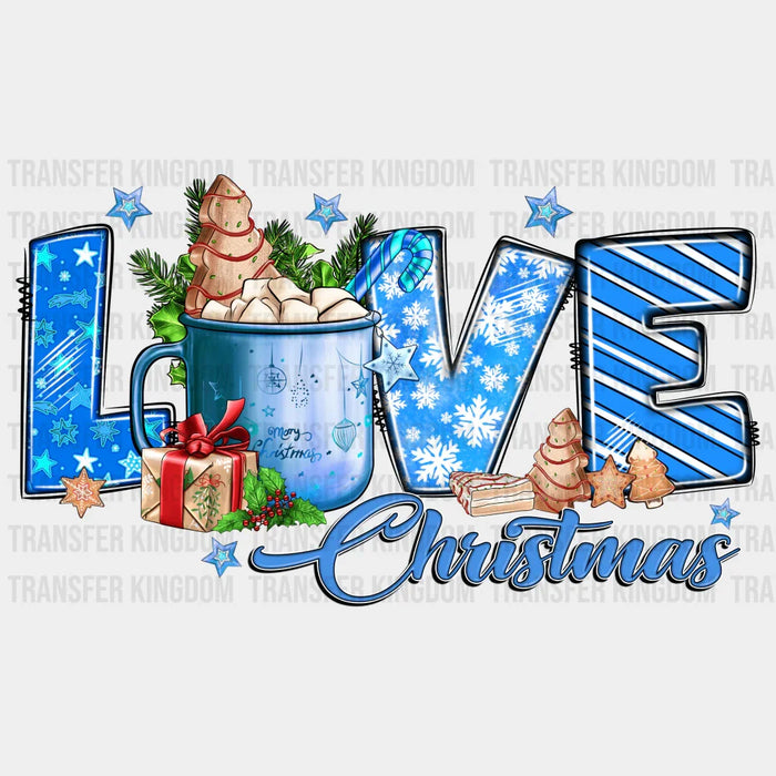 LOVE Christmas Design - Christmas DTF heat transfer