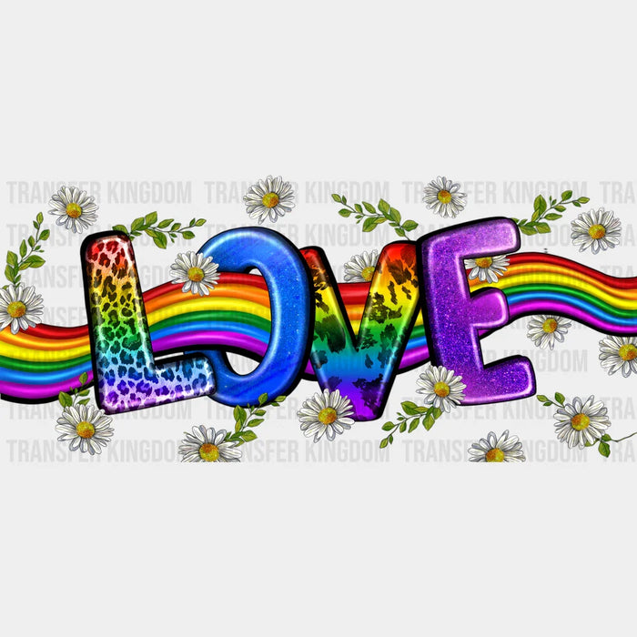 Love Colorful Design - LGBTQ Cup Wrap UV Sticker Permanent UV DTF Decal
