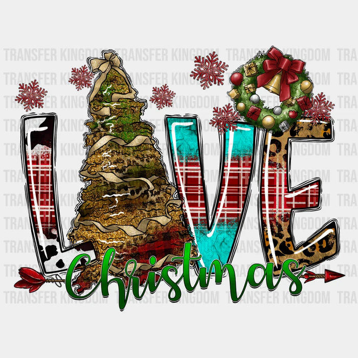 LOVE Design - Christmas DTF heat transfer