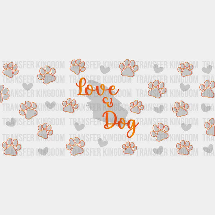 Love & Dog UV DTF Transfer Cup Wrap UV DTF Sticker