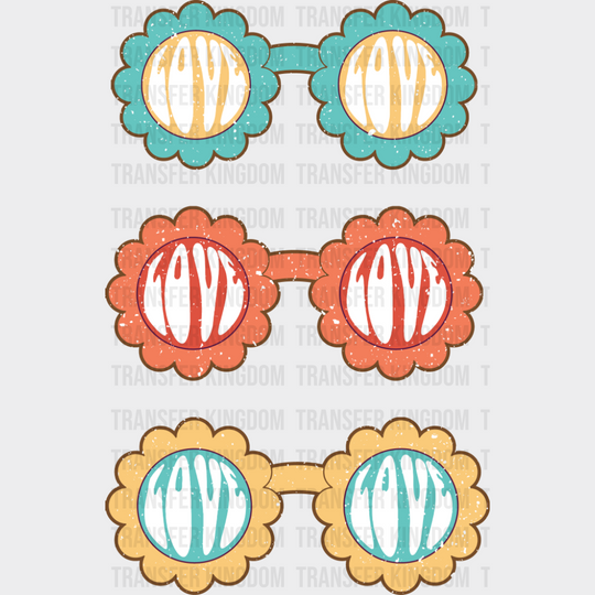 Love Glasses - Good Vibes DTF Transfer