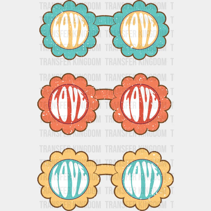 Love Glasses - Good Vibes DTF Transfer