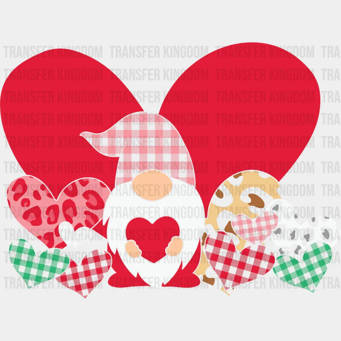LOVE GNOMIE HEART - DTF heat transfer