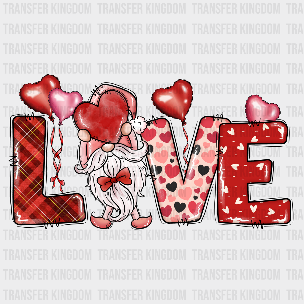 LOVE HEART DESIGN - DTF heat transfer - transfer-kingdom