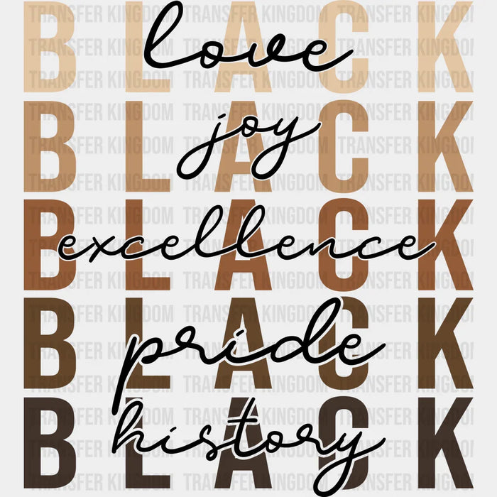 Love Joy Excellence - BLM DTF Transfer