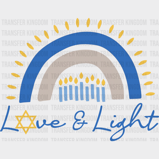 Love & Light - Hanukkah DTF Transfer