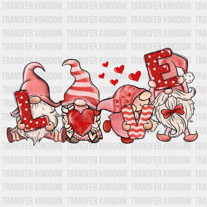 LOVE MY GNOMIES DESIGN - Valentine's Day DTF heat transfer
