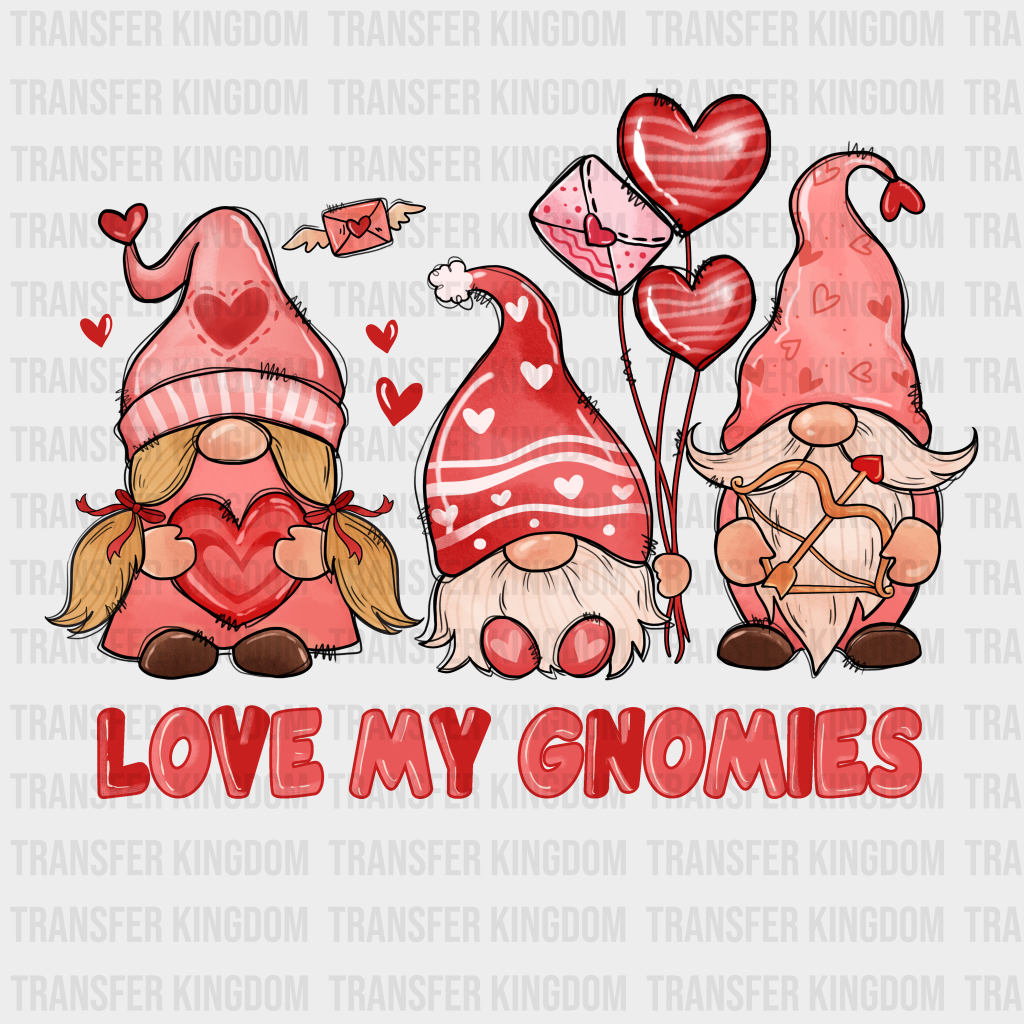 LOVE MY LITTLE GNOMIES - DTF heat transfer - transfer-kingdom