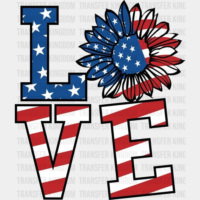 Love Sunflower DTF Transfer