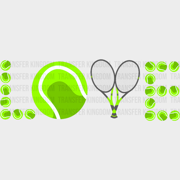 Love, Tennis Balls - Tennis DTF Transfers