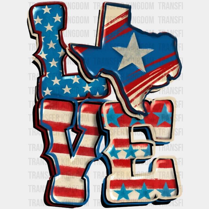 Love Texas DTF Transfer