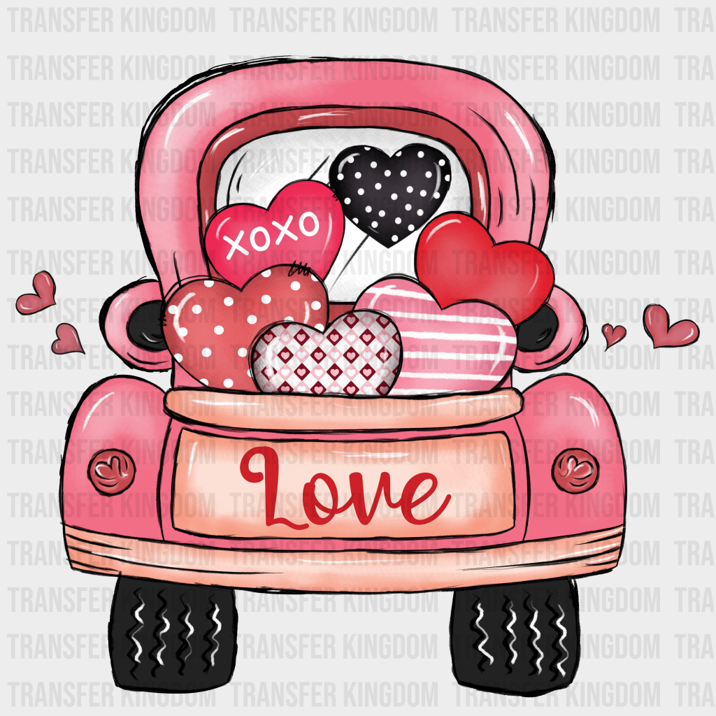 LOVE TRUCK XOXO - DTF heat transfer - transfer-kingdom