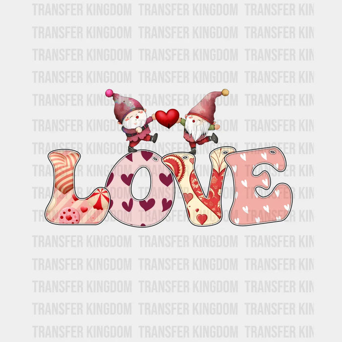 LOVE TWO LITTLE GNOMES - DTF heat transfer