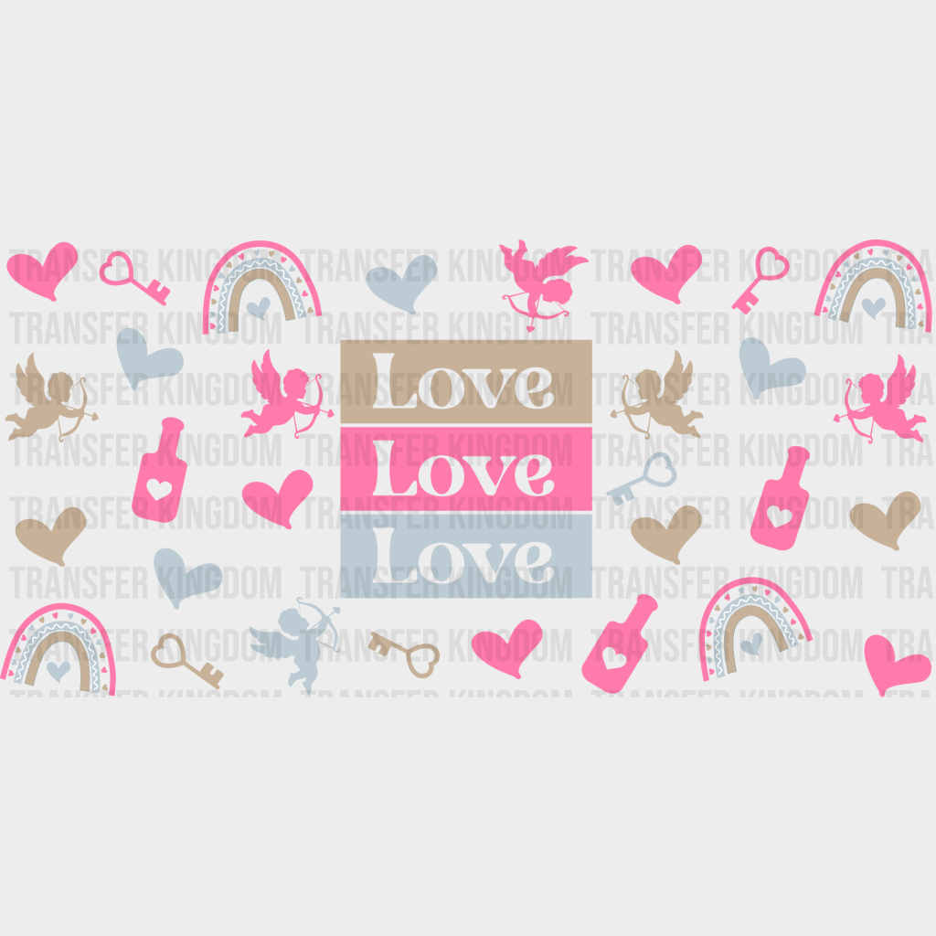 Love Uv Dtf Transfer Cup Wrap Sticker