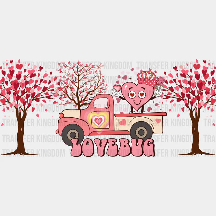 Lovebug Truck - Valentine's Day Cup Wrap UV Sticker Permanent UV DTF Decal