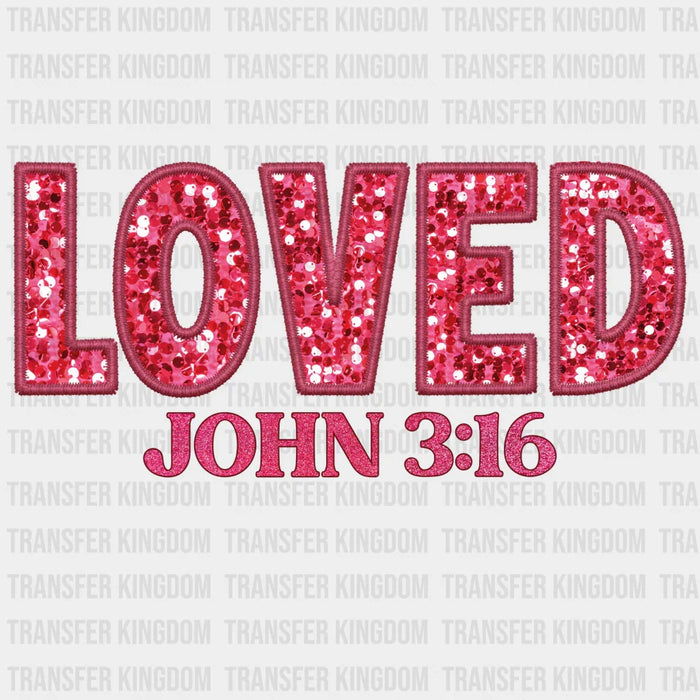 LOVED JHON 3/16 - DTF heat transfer