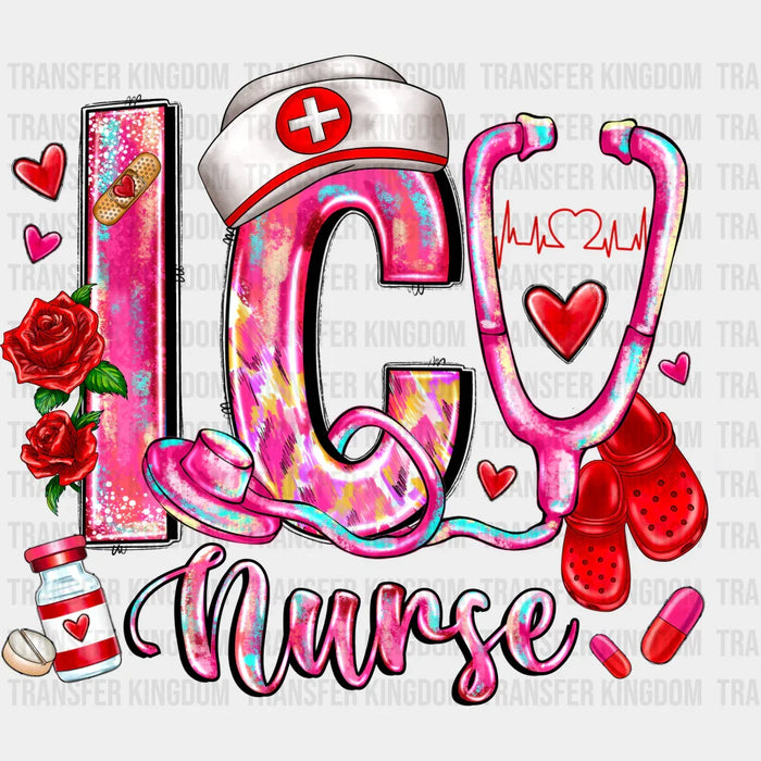 Lovely Icu Nurse Design - Icu Nurse DTF Heat Transfer