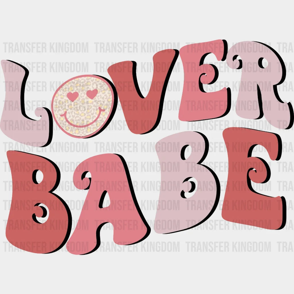 Lover Babe Retro Valentines Day Design - Dtf Heat Transfer