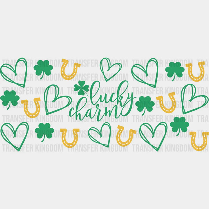 Lucky Charm Heart - St Patrick Cup Wrap UV Sticker Permanent UV DTF Decal