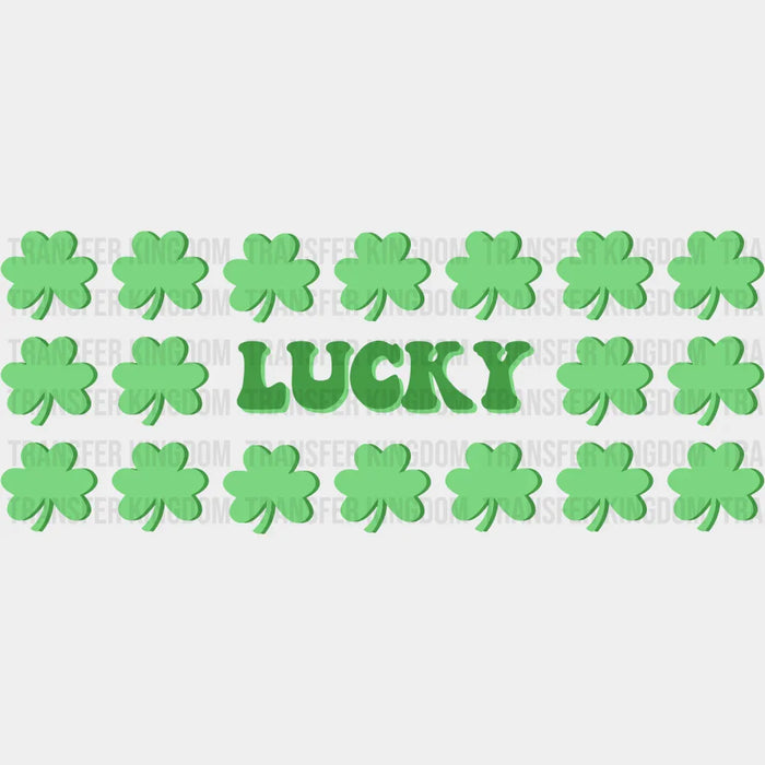 Lucky Clovers UV DTF Transfer Cup Wrap UV DTF Sticker