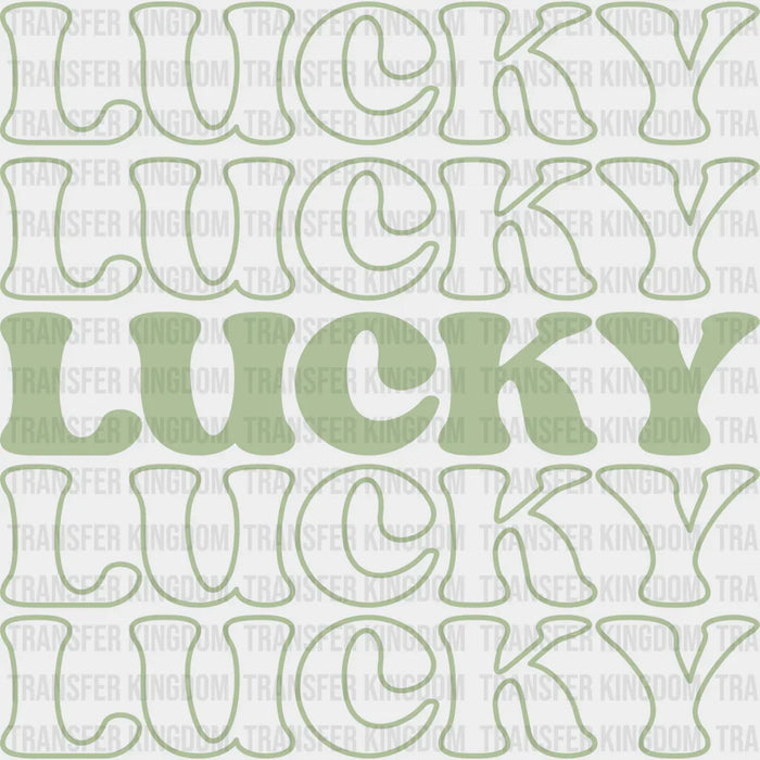 Lucky Lucky G&W St. Patrick's Day Design - DTF heat transfer