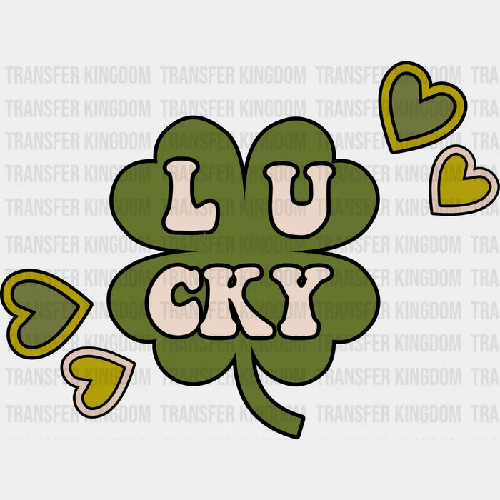 Lucky Green Two Colour St. Patrick's Day Design - DTF heat transfer