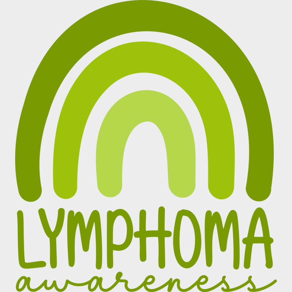 Lymphoma Awareness, Black, White & Green - Lymphoma DTF Transfers transfer-kingdom Green Color Design (See Imaging)