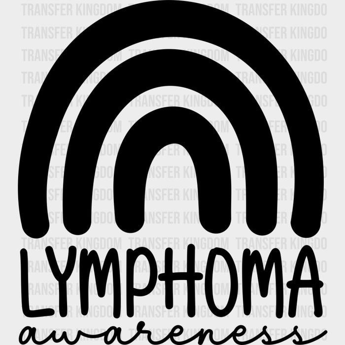 Lymphoma Awareness, Black, White & Green - Lymphoma DTF Transfers