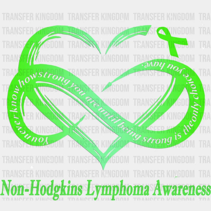 Lymphoma Strong Heart Design - Lymphoma DTF heat transfer