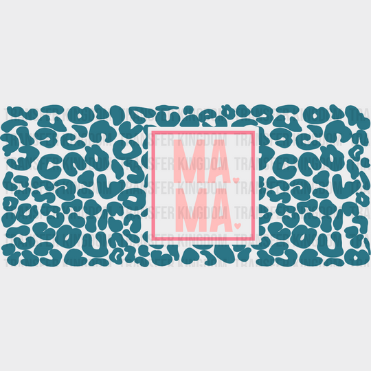 Ma Heart Design - Mom Cup Wrap Uv Sticker Permanent Dtf Decal