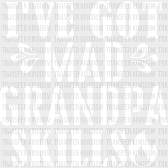Mad Grandpa Skills - Dtf Heat Transfer Unisex S & M (10’’) / Light Color Design See Imaging