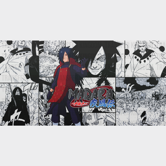 Madara Uchiha - Anime Cup Wrap Uv Sticker Permanent Dtf Decal