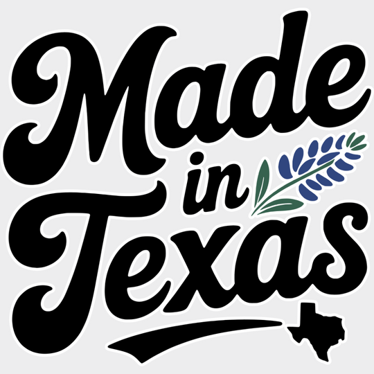 Made In Texas Lavender Design - States & Cities DTF Transfer Adult Unisex - S & M (10’’) / Light Color Design (See