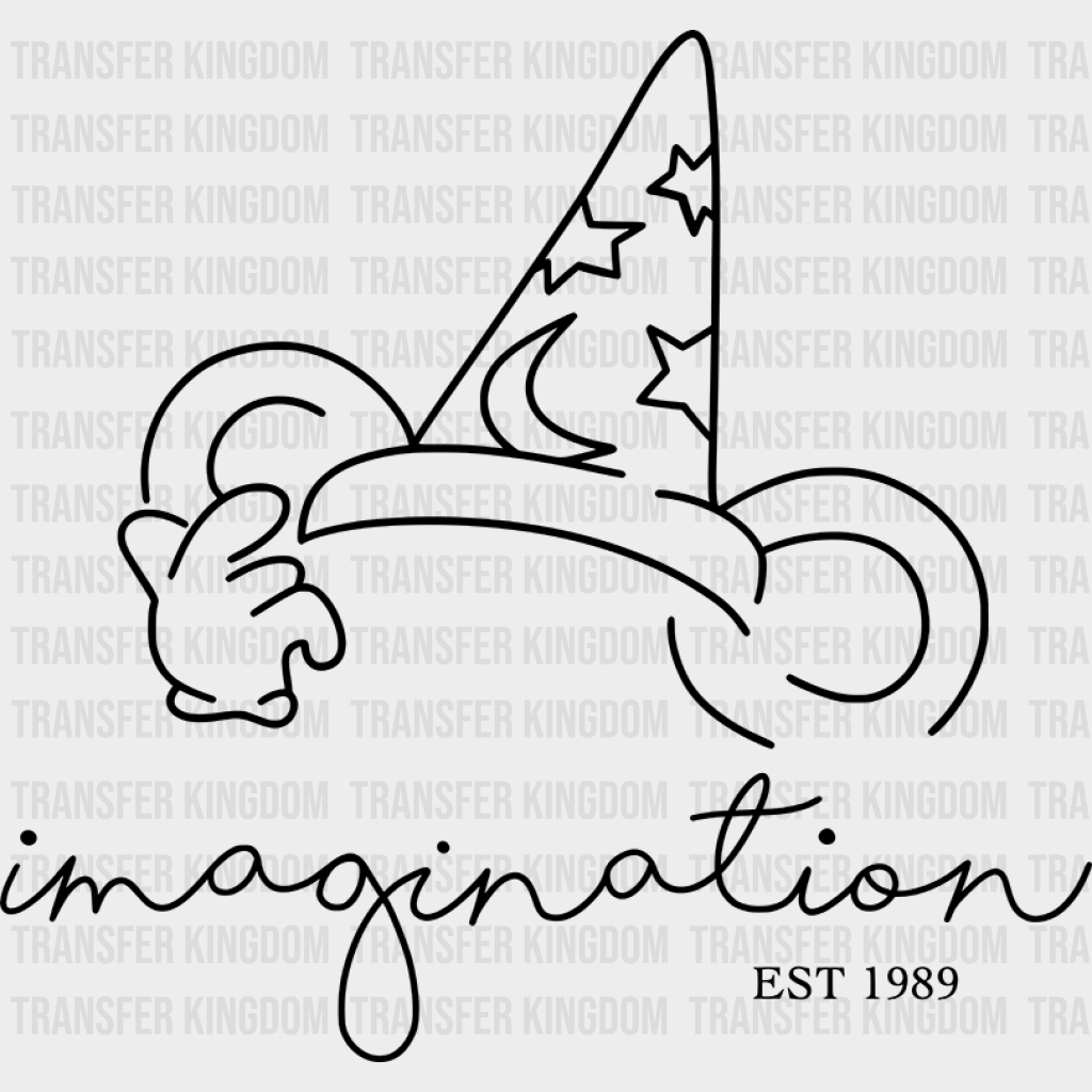 Magic Hat Imagination Disney Dtf Transfer Unisex - S & M (10’) / Dark Color Design See Imaging