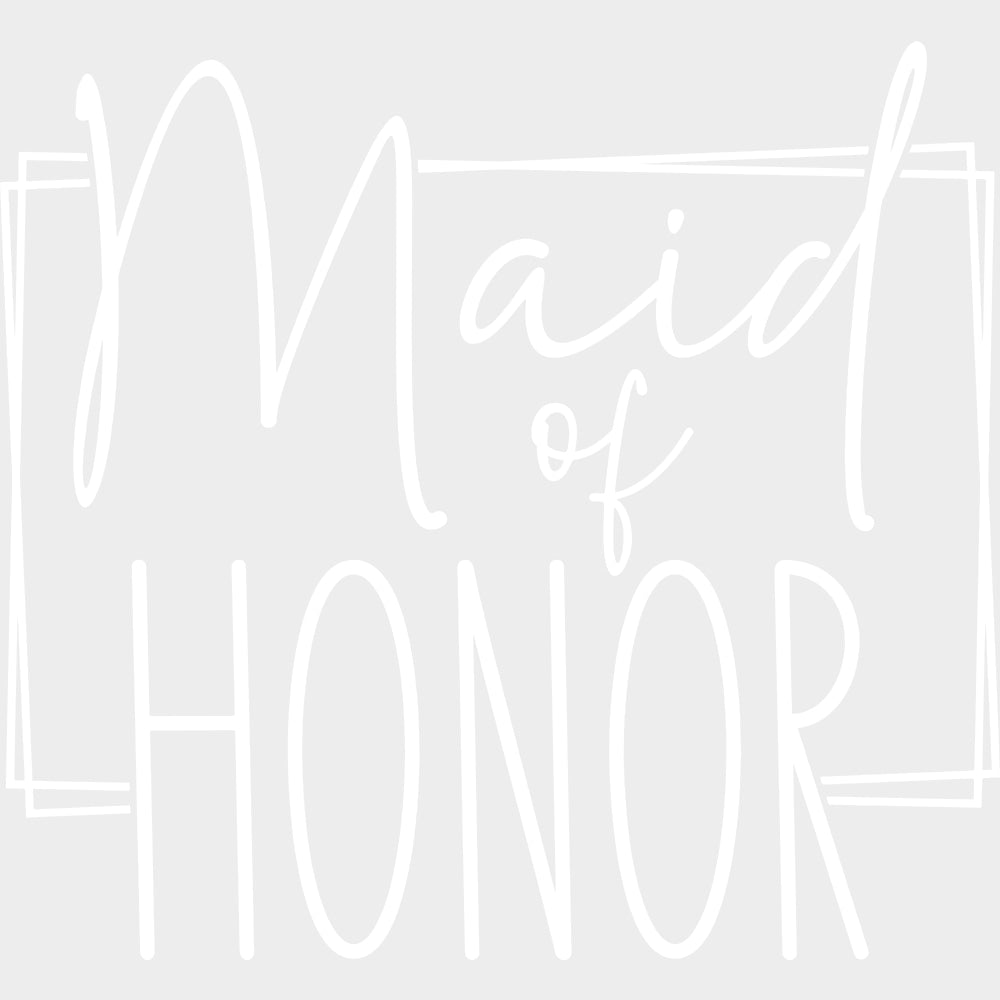 Maid Of Honor - Wedding Crew DTF Transfers transfer-kingdom Light Color Design (See Imaging)