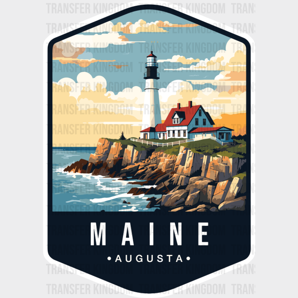 Maine Augusta - States & Cities DTF Transfer