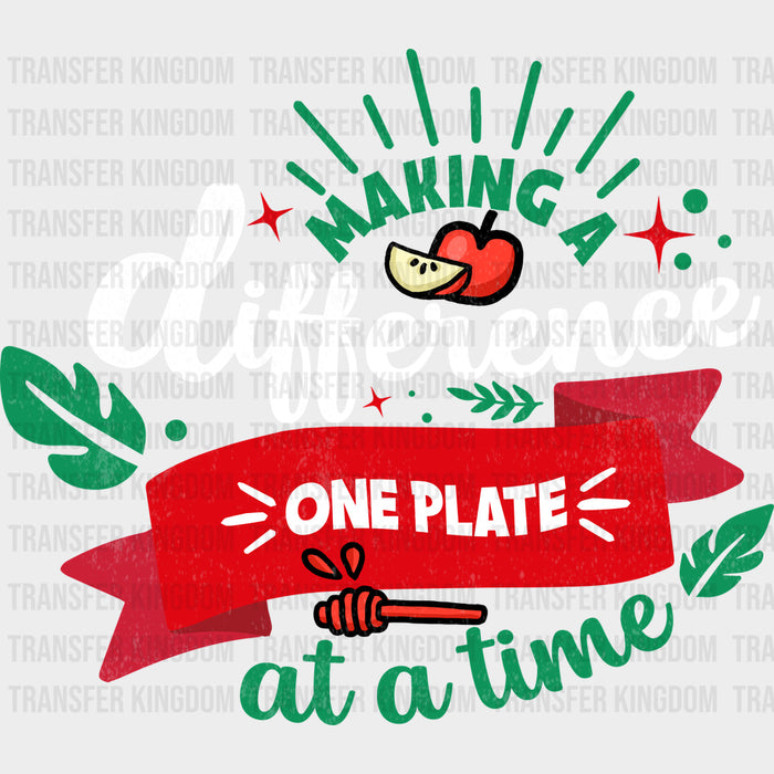 Making A Difference One Plate At A Time - Vegan DTF Transfers