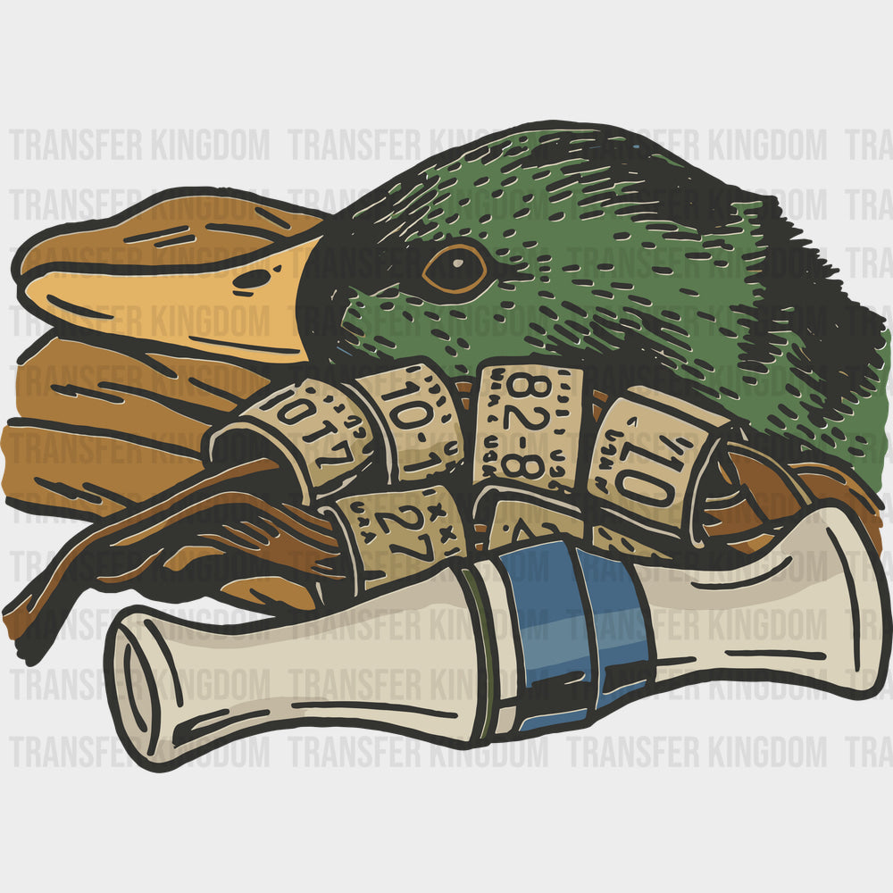 Mallard Duck Whistle Lure - Hunting DTF Transfers