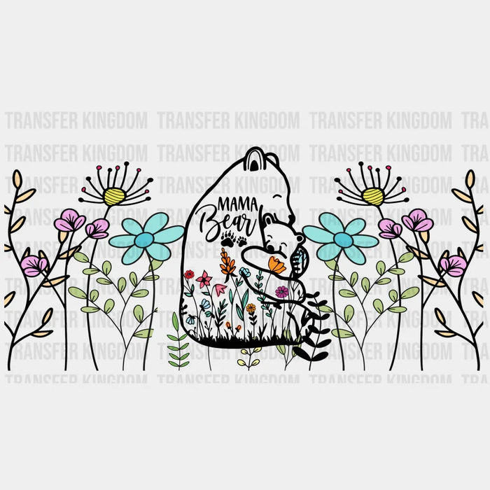 Mama Bear - Mom Cup Wrap UV Sticker Permanent UV DTF Decal