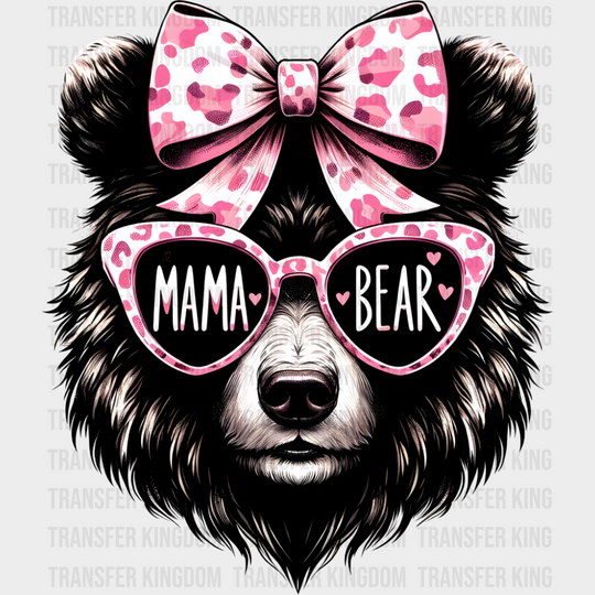 Mama Bear Pink Glasses - Mother’s Day DTF Transfer