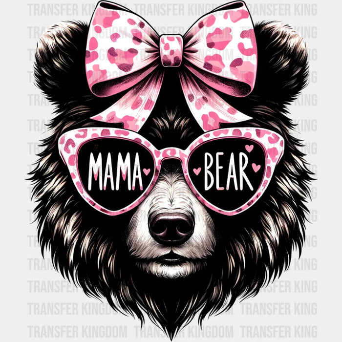 Mama Bear Pink Glasses - Mother's Day DTF Transfer