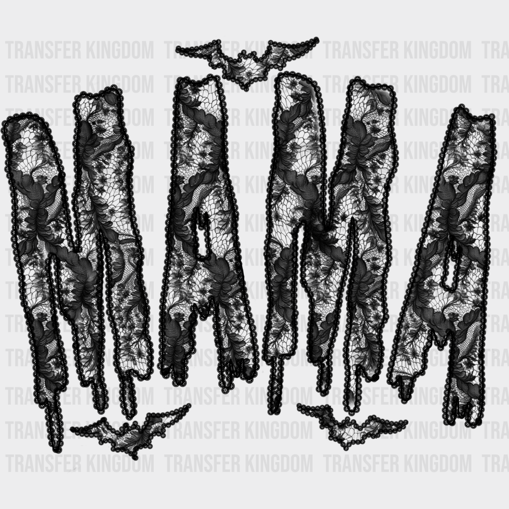 Mama Black & Orange - Halloween DTF Transfer Adult Unisex - S & M (10’’) / Dark Color Design (See Imaging)