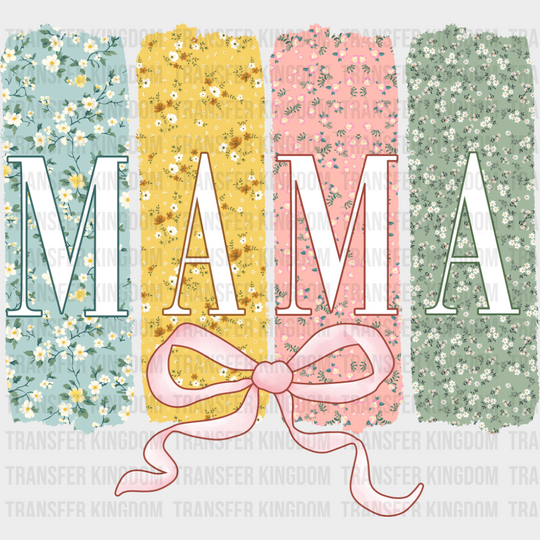 Mama Blue Yellow Pink Green - Mother’s Day DTF Transfer