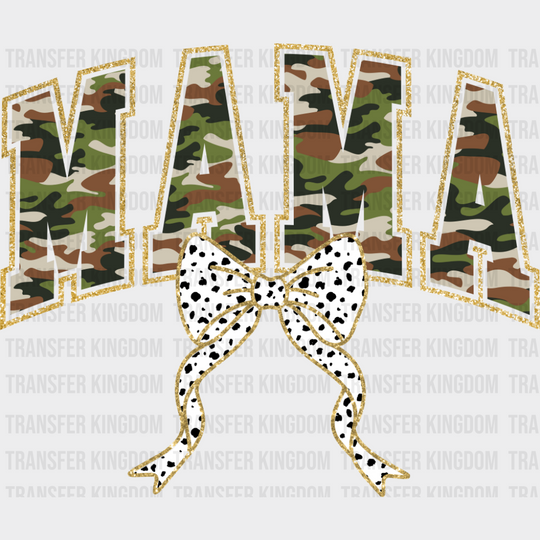 Mama Camo Dotted Ribbon - Mother’s Day DTF Transfer