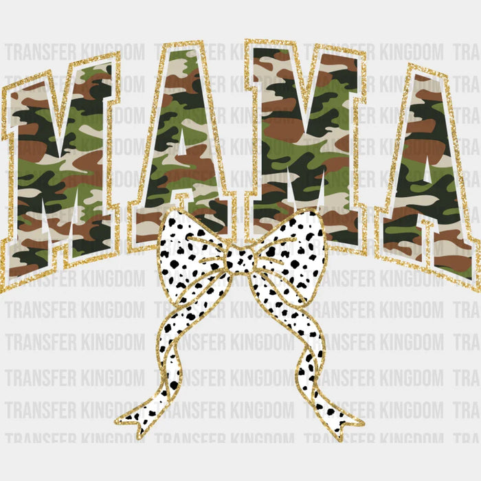 Mama Camo Dotted Ribbon - Mother's Day DTF Transfer