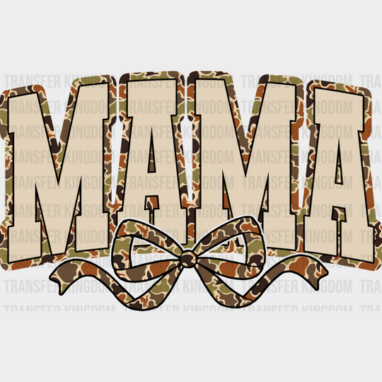 Mama Camo Ribbon - Mother’s Day DTF Transfer