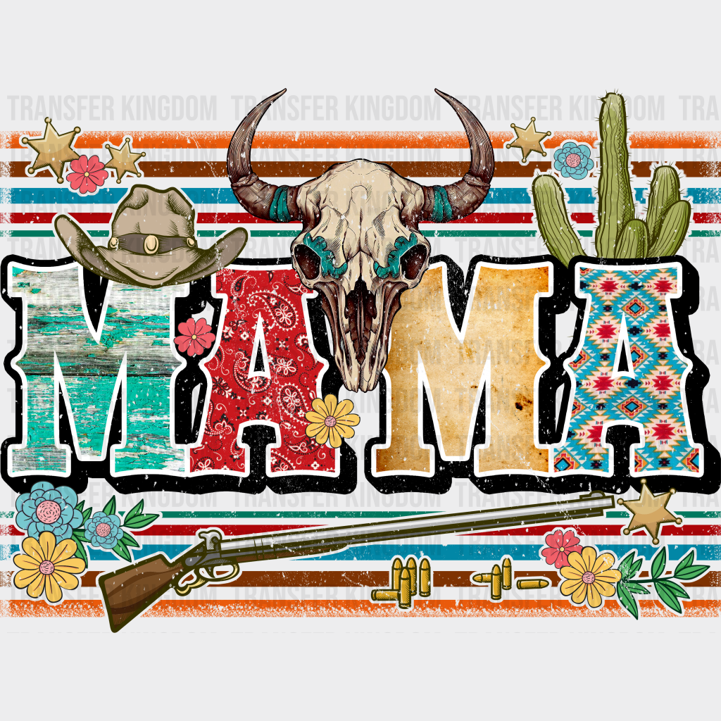 Mama Cowboy Design - Dtf Heat Transfer