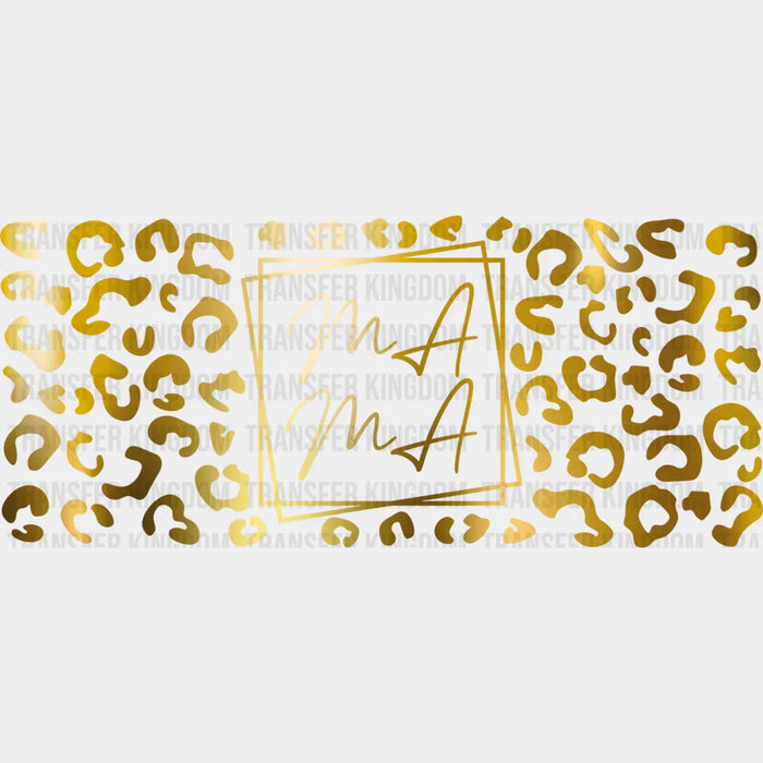 Mama Leopard Design Mother's Day UV DTF Transfer Cup Wrap UV DTF Sticker