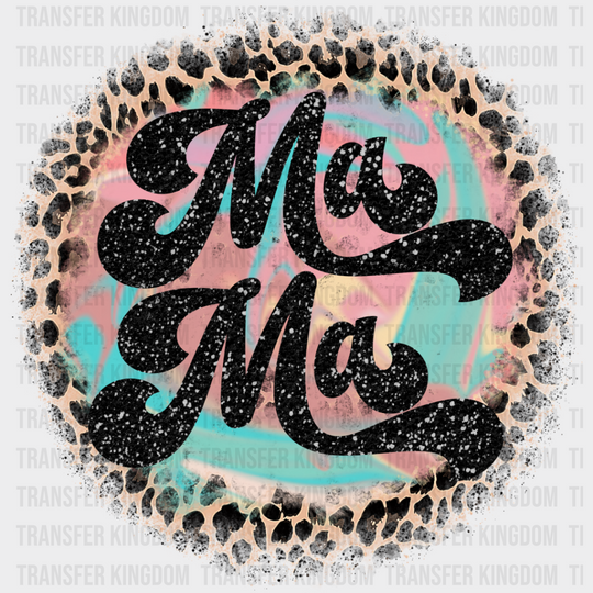Mama Leopard Print Circular Design - Mother’s Day Dtf Transfer
