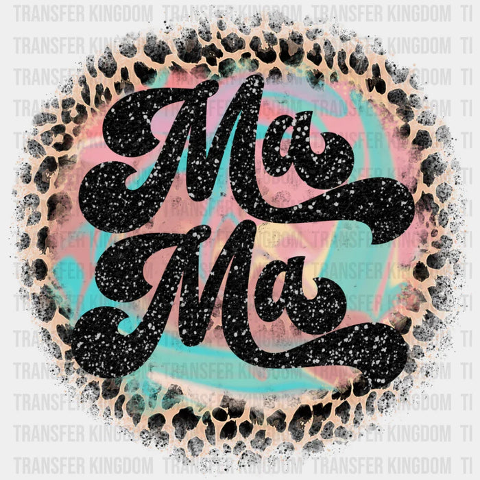 Mama Leopard Print Circular Design - Mother's Day DTF Transfer